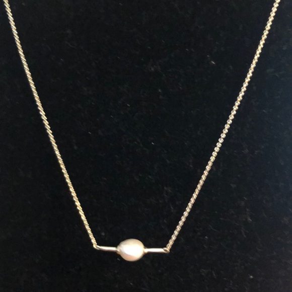 Kendra Scott Emberly Pearl Bar Necklace 